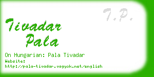 tivadar pala business card